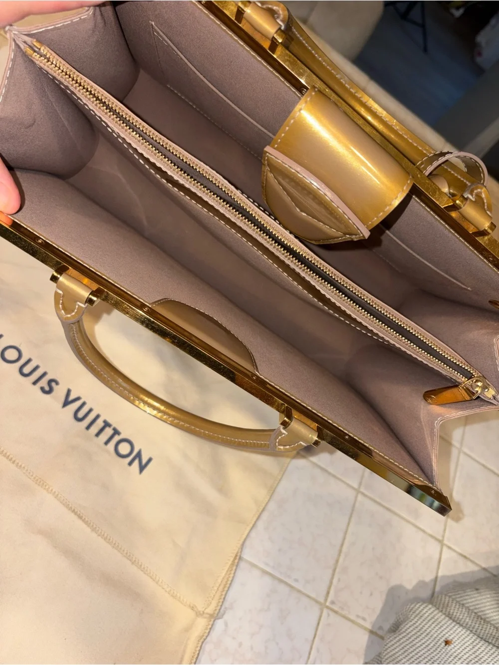 Louis Vuitton glossy patent